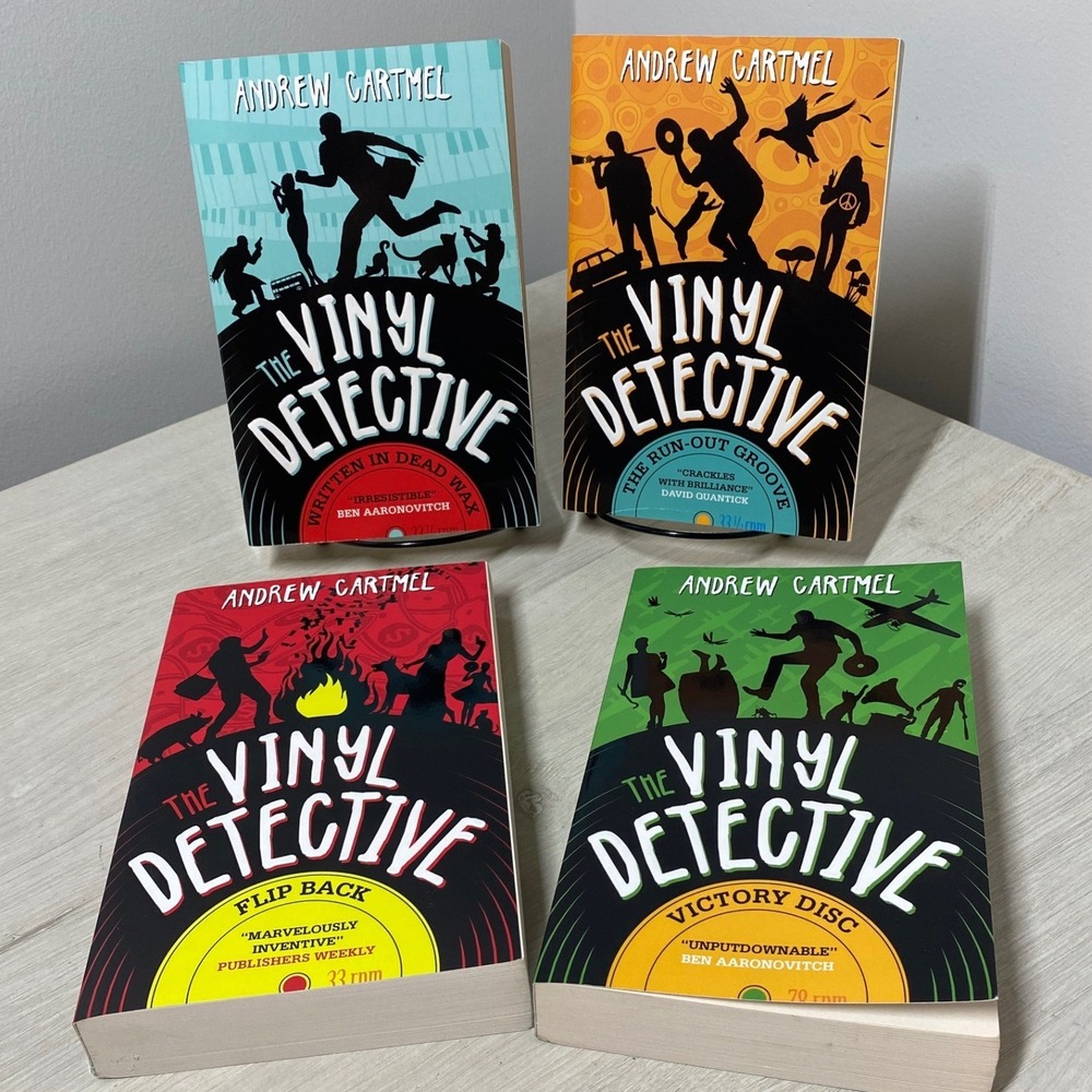 Andrew Cartmel Vinyl Detective 4 Book Lot Mystery Paperbacks Titan Books